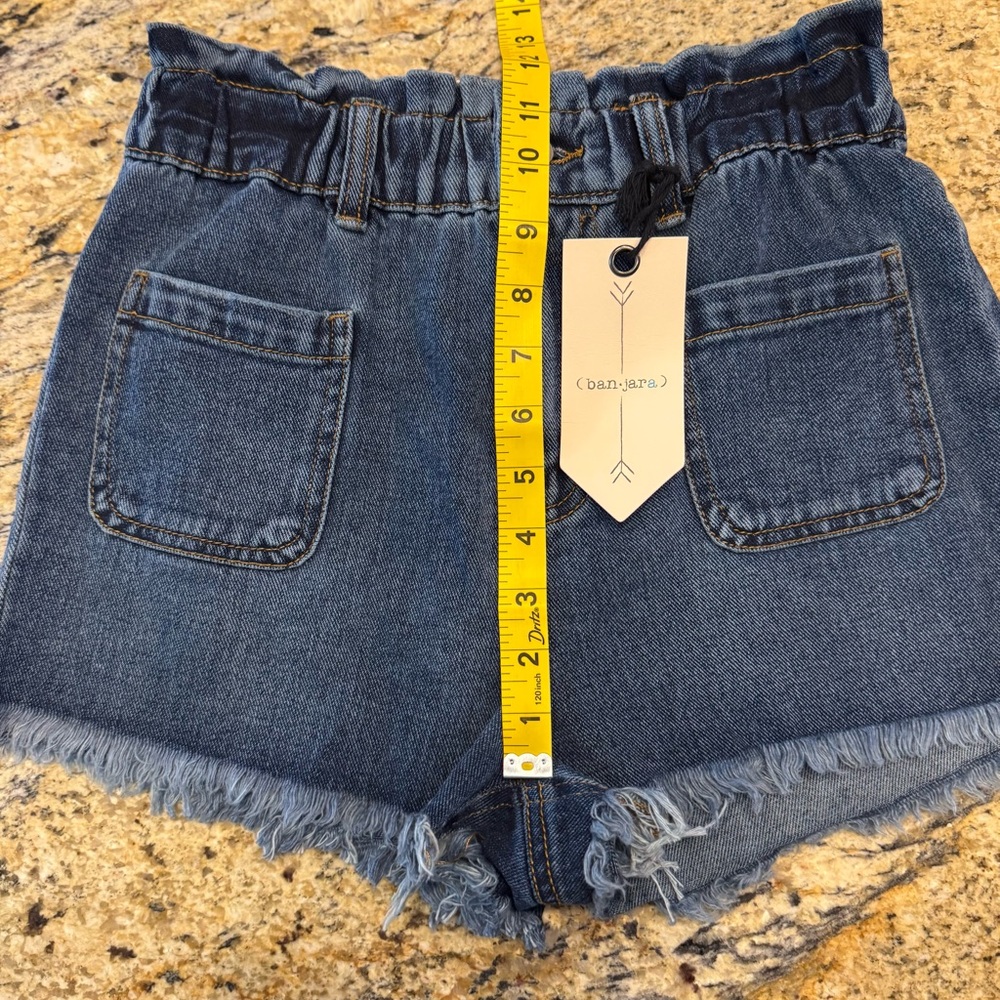 Banjara Juniors Blue Jean Shorts Size 3/25 Hippie Boho Festival Western - Picture 11 of 12